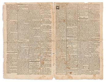 (AMERICAN REVOLUTION--PRELUDE.) Issue of the Massachusetts Spy from the date of the Boston Tea Party.